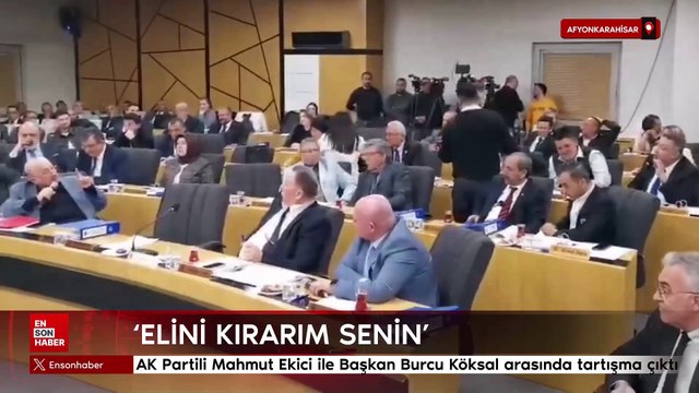 AK Partili Mahmut Ekici ile Başkan Burcu Köksal arasında tartışma çıktı