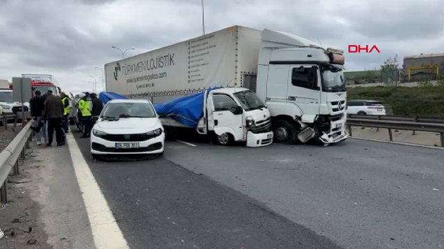 Anadolu Otoyolu'nda zincirleme kaza; Ankara istikameti ulaşıma kapandı