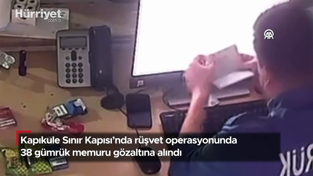Kapıkule Sınır Kapısı'nda rüşvet operasyonunda 38 gümrük memuru gözaltına alındı