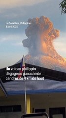 L'impressionnante éruption d'un volcan philippin
