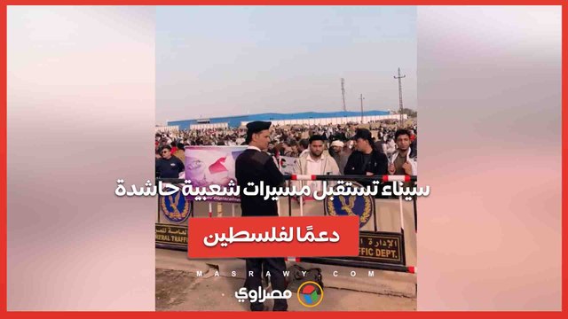 سيناء تستقبل مسيرات شعبية حاشدة دعمًا لفلسطين