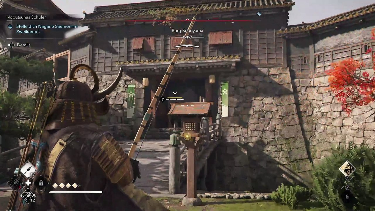 Assassin's creed shadows: wir erledigen mit dem bogen eine halbe burg lautlos in wenigen sekunden