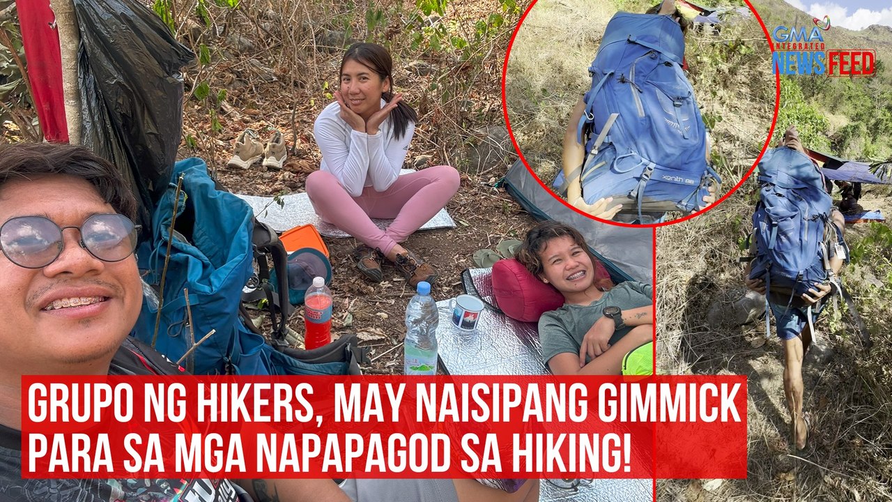 Grupo ng hikers, may naisipang gimmick para sa mga napapagod sa hiking! | GMA Integrated Newsfeed