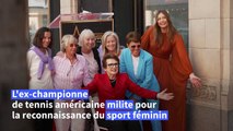 La légende du tennis féminin Billie Jean King obtient son étoile hollywoodienne