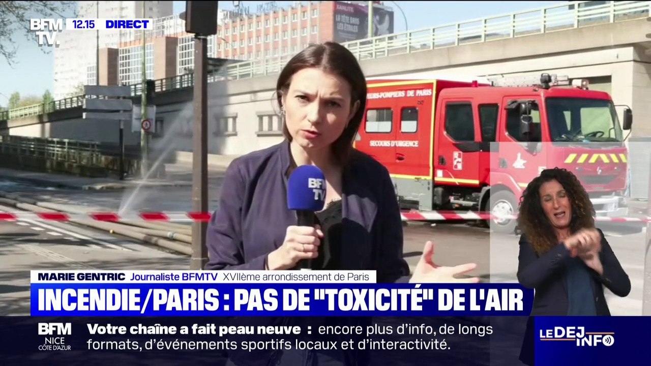 "On va être précautionneux" : le feu est maitrisé dans le centre de tri parisien mais les riverains restent prudents