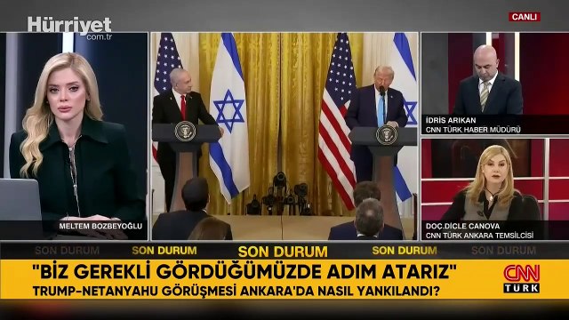 Trump-Netanyahu görüşmesi Ankara'da böyle yankılandı: Dicle Canova detayları aktardı
