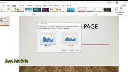 How to make page vertical in powerpoint