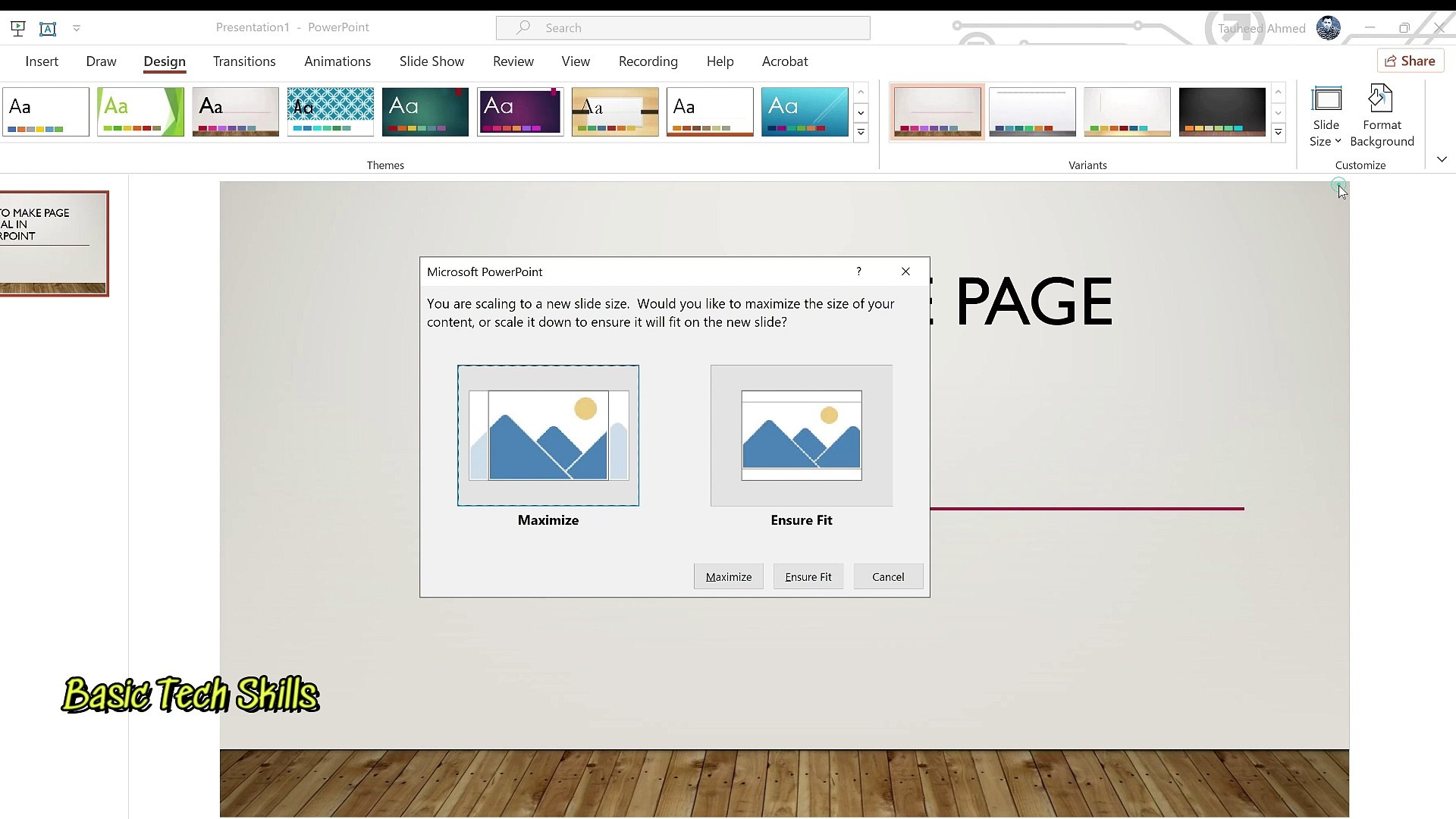 ⁣How to make page vertical in powerpoint