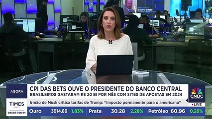 Presidente do Banco Central, Gabriel Galípolo é ouvido na CPI das Bets