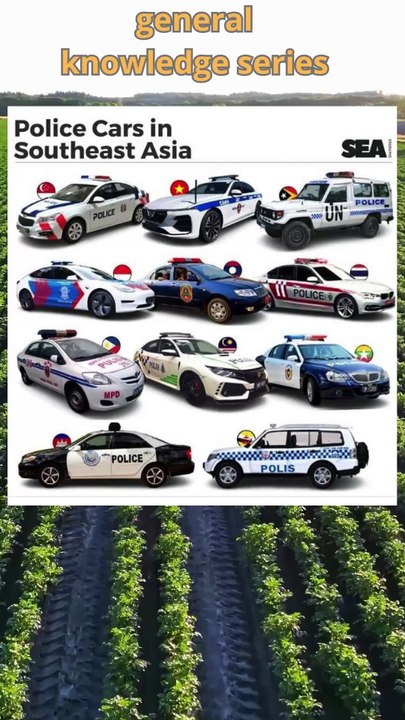 uniqueness of police cars in ASEAN countries#short