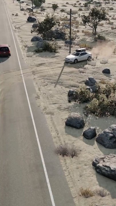 Realistic Highway Car Crashes #356 Gameplay -BeamNG.Drive