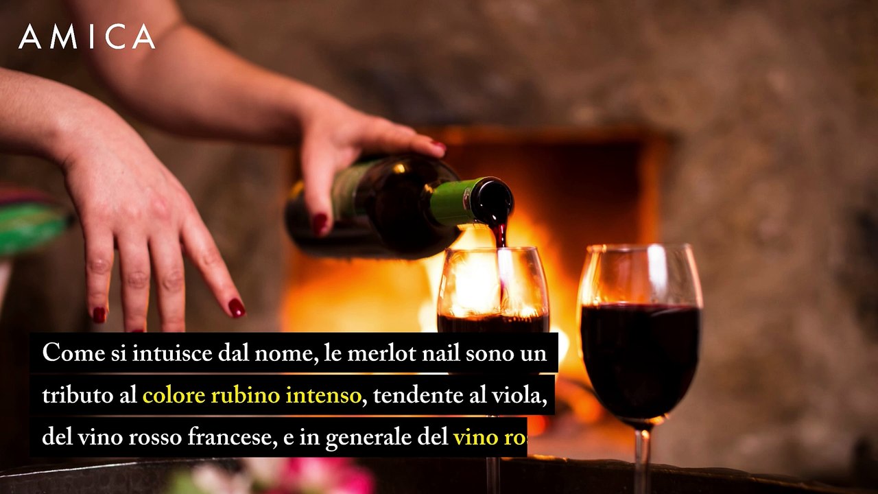 Merlot nail: la manicure dark per la primavera