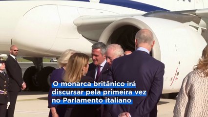 Rei Carlos III chega a Roma depois de uma breve hospitalização