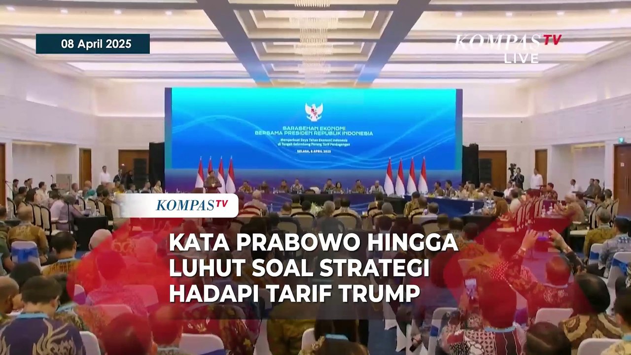 [FULL] Ini Strategi Presiden Prabowo hingga Luhut Hadapi Tarif Trump