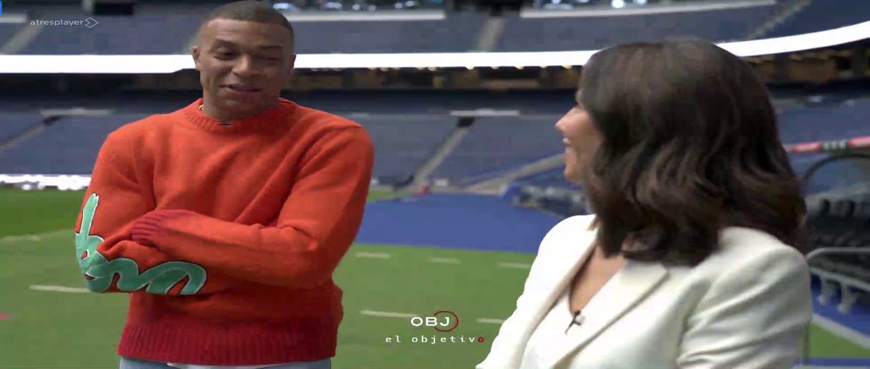 Kylian Mbappé. ❤️ 06-04-2025. Ana Pastor conduce una edición especial de 'El Objetivo' con la primera entrevista que Kylian Mbappé concede en España.