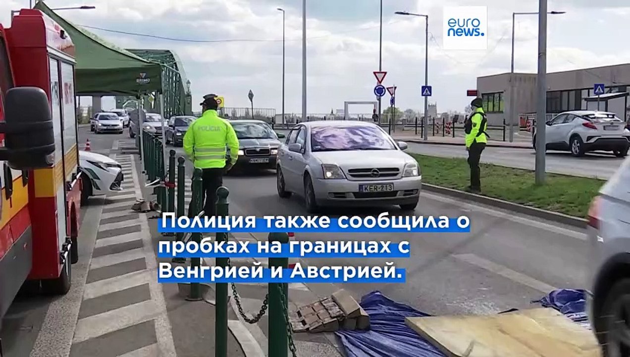 Пробки в Словакии на границе из-за проверок, связанных с ящуром