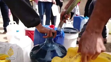 Israel cuts off 70% of Gaza's water supply.