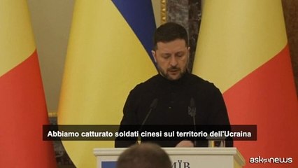 Ucraina, Zelensky: catturati due cinesi che combattevano per Mosca