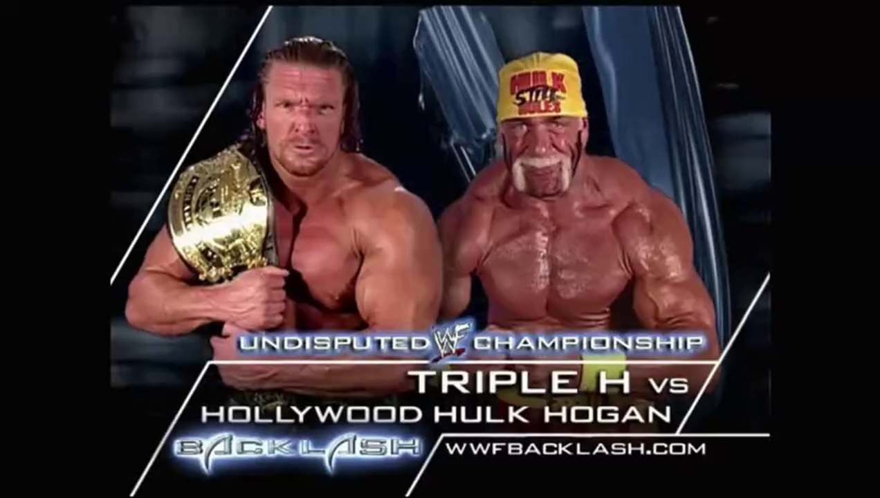 Triple H vs Hollywood Hulk Hogan Undisputed WWF Championship Match - Backlash 2002 21/4/02