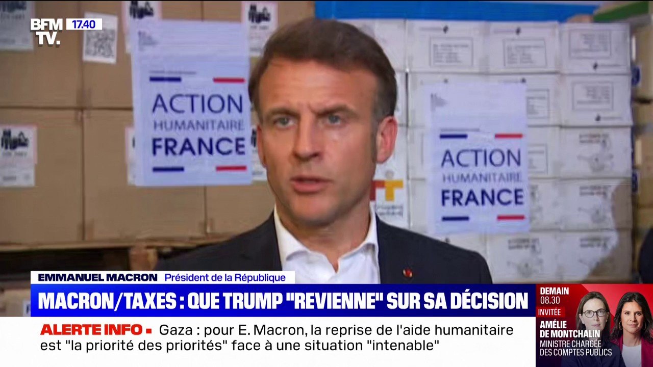 Droits de douane américains: "La France et l'Europe n'ont jamais souhaité le chaos", assure Emmanuel Macron