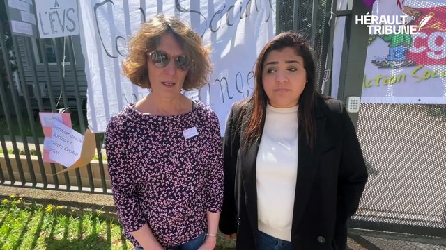 Manifestation pour soutenir le centre social de Croix d'Argent à Montpellier