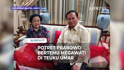 Suasana Pertemuan Prabowo dan Megawati di Teuku Umar