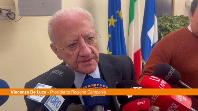 De Luca “Centro produzione Rai di Napoli? Si sta completando progetto”