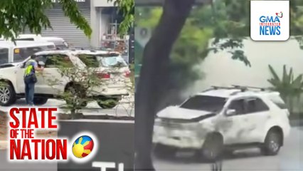SUV na nakabangga ng ibang sasakyan, paatras na humarurot | SONA