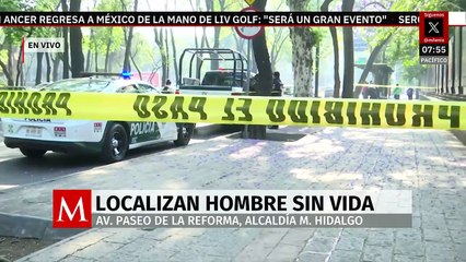 Localizan a un hombre sin vida en Paseo de la Reforma frente al Museo de Antropología
