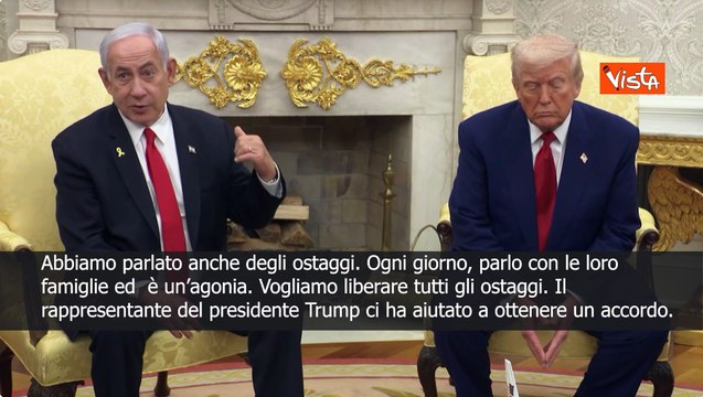 Medio Oriente, Netanyahu da Trump: Stiamo lavorando a nuovo accordo per liberare ostaggi