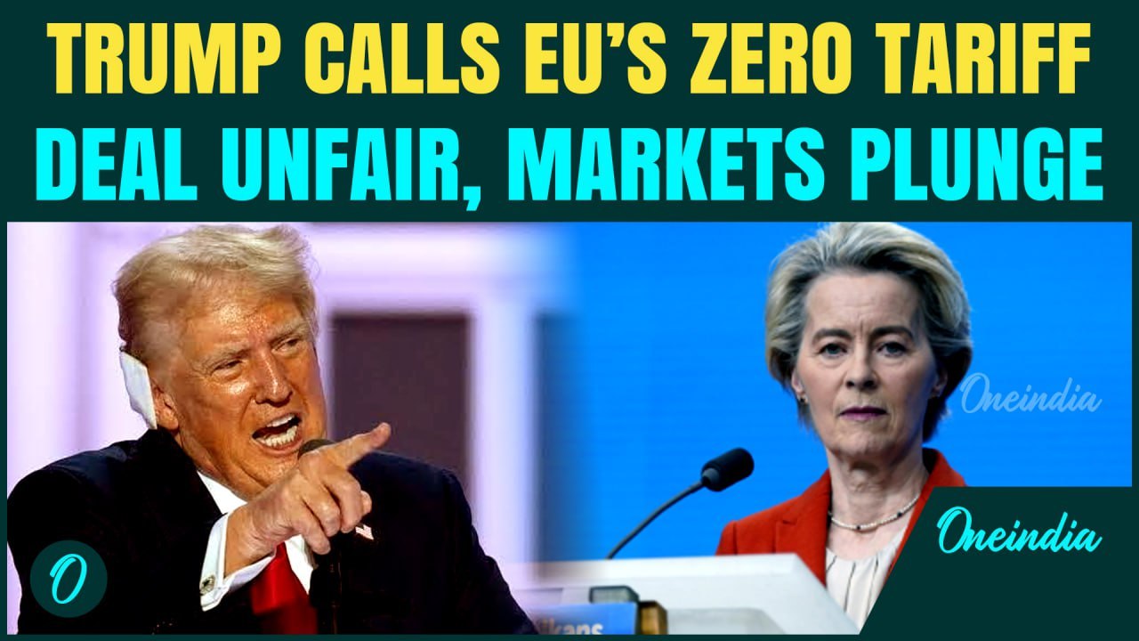 Trump Slams EU’s Tariff Proposal as ‘Very Bad’, Cites Car Ban, Slaps 20% Tariffs on Industrial Goods