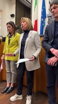 Tesei - Conferenza stampa Centrodestra e Civici Regione Umbria (08.04.25)