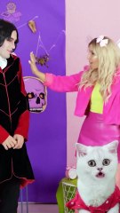 BARBIE VS VAMPIRE EXTREME TRANSFORMATION cat meow kitty funnyanimals #reverse