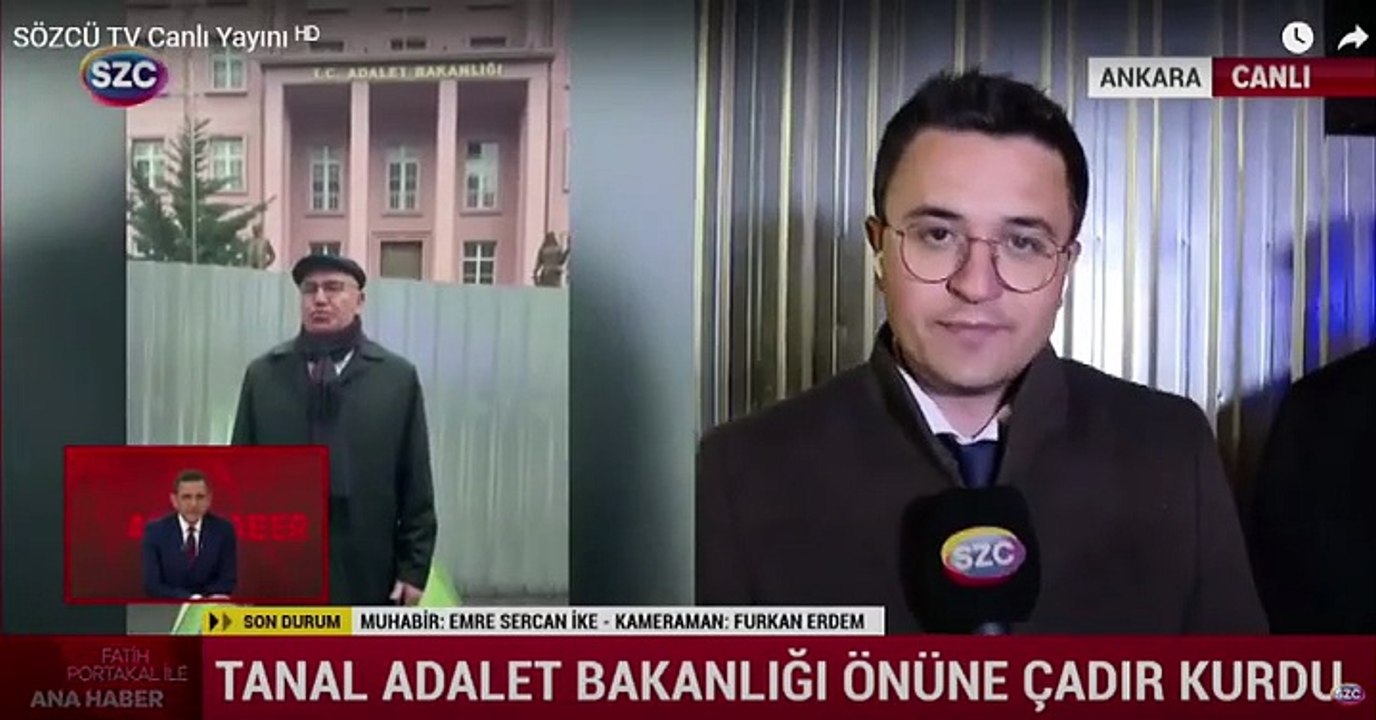 Mahmut Tanal, tutuklu bulunan gençler için Adalet Bakanlığı önünde “Özgürlük ve adalet” nöbetine başladı