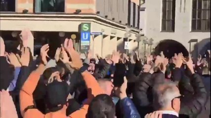 Bayern-Inter: tifosi nerazzurri scatenati per le strade di Monaco