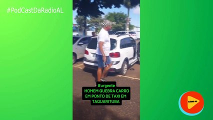 Homem quebra a marteladas o carro do irmão em Taquarituba