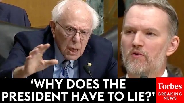 Bernie Sanders Directly Confronts Trade Representative About Trump's 'Lie' To Justify Tariffs