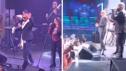Video del momento exacto en el que techo de discoteca cae sobre Rubby Pérez