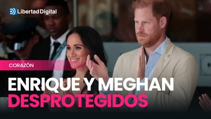 Enrique y Meghan se vieron "forzados" a apartarse de la familia real por falta de protección