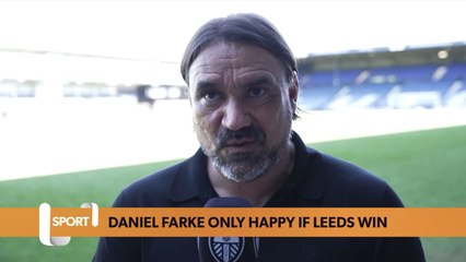 Daniel Farke admits he is only happy if Leeds win