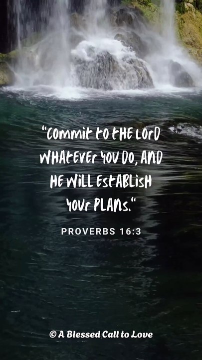 Word of God Proverbs 16:3 Scripture Video