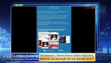 Manipülasyon: "Diyanet fetvası: Fiyatları tayin eden, darlık ve bolluk veren Allah'tır."
