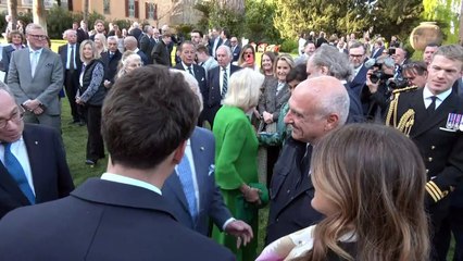 Jolly King enjoys drink at glitzy reception in Rome