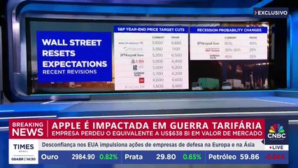 Apple sente peso da guerra tarifária com a China e tem queda bilionária | CNBC BREAKING