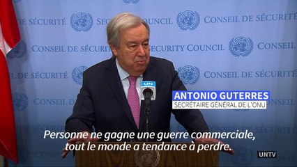 Pas de gagnants dans une guerre commerciale, que des perdants, estime le chef de l'ONU