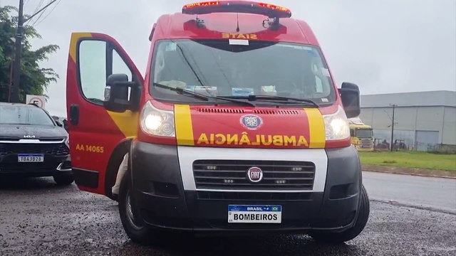 Criança fica ferida em acidente de trânsito na marginal da BR-277, em Cascavel