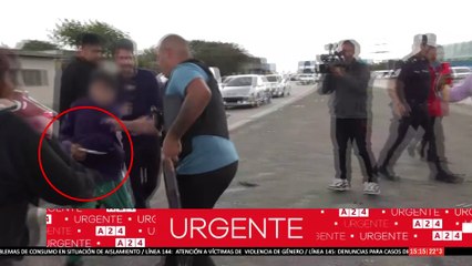 UN NENE QUISO APUÑALAR A UN POLICÍA EN EL CORTE DE BERNAL