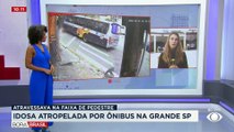 Idosa é atropelada por ônibus em faixa de pedestre na Grande SP