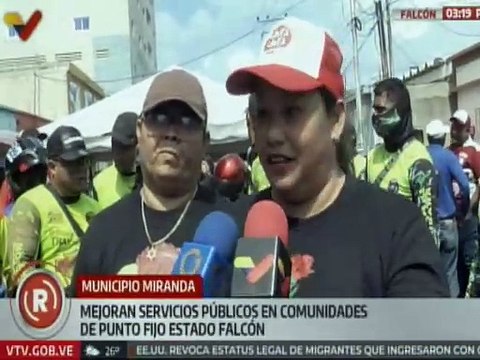 Falcón | Ruta del Buen Vivir realiza trabajos de mejoras en los servicios públicos del mcpio. Miranda