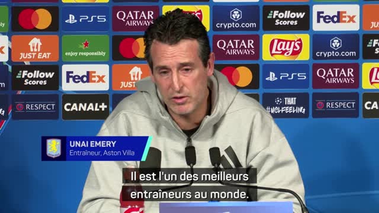 Aston Villa - Emery : "Luis Enrique est l'un des meilleurs entraîneurs au monde"